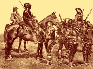 Cavalier Soldiers - イギリス南北戦争 作： Unbekannter Künstler