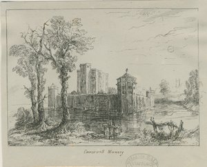 Caverswall Castle：インクスケッチ、nd [？19セント] 作： Unbekannt