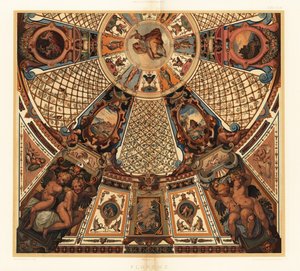 フィレンツェのウフィツィ美術館の天井画 作： Unbekannter Künstler