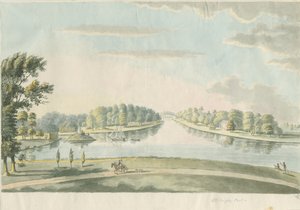 チリントンパーク-プール：水彩画、ND [c 1820] 作： Unbekannt