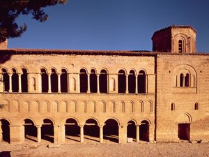 聖ソフィア教会、グリゴリオス大司教の下で建設された西のポルティコのファサードの様子 作： Unbekannt