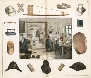 服飾・履物産業 milliner（帽子職人）は 作： Unbekannt