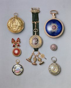ファベルジュの懐中時計のコレクション