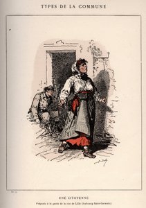 パリ・コミューン：「Les Communeux」のUNE CITIENNE（17）の衣装