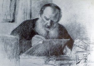 レオ・トルストイ伯爵（1828年9月9日 1910年11月20日） 作： Unbekannter Künstler