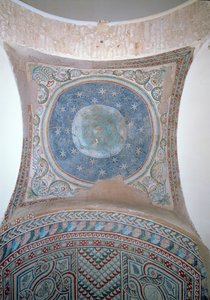 夜空を背景にした十字架、クーポラの装飾、5世紀（モザイク画 作： Unbekannt