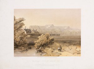 大博覧会後のクリスタル・パレス アナーリー駅からのクリスタル・パレス（1855年頃 作： Unbekannt