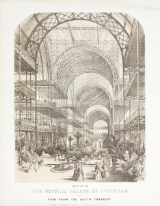 Crystal Palace, Post-Great Exhibition View from South Transept, Crystal Palace, Sydenham 作： Unbekannt