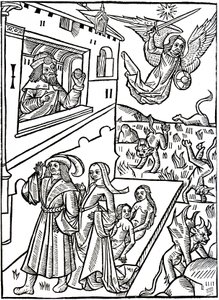 悪魔は大天使聖ミカエルに追われ、人間は活動を続ける 作： Alec Hunter