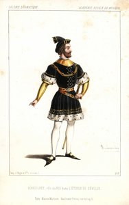 英国人バリトン歌手、ポール＝ベルナール・バロワイエ（『セビリアのエトワール』国王役）：マイケル・バルフェ、英国王立音楽院 作： Unbekannter Künstler