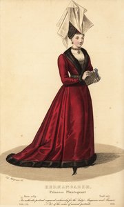 プランタジネット家の王女エルメンガルドは、レチン家のフルク4世とボーゲンシーの魔女伯爵夫人ヒルデガルドとの間に生まれました。 作： Unbekannt