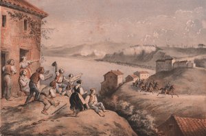 ラモリシエール将軍の脱出、アンコナの包囲戦 作： William M. Timlin