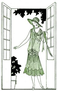 ファッション：1925年5月のドレス 作： Unbekannter Künstler