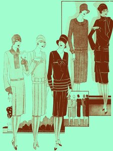 ファッション：1928年春のドレス