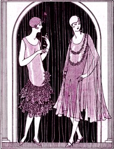 ファッション：1925年5月のイブニングドレス 作： Unbekannter Künstler