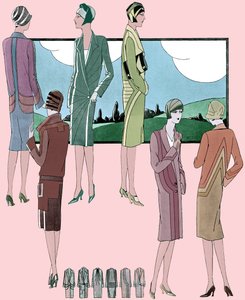 ファッション：1928年春の軽いコート