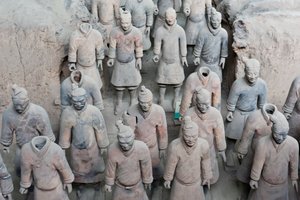 秦の始皇帝陵、兵馬俑、西安、中華人民共和国 作： Unbekannt