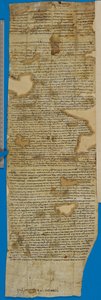 ルーベン・ベン・アイザックへの推薦状の断片、裏面 作： Unbekannter Künstler