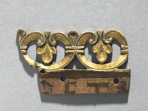 聖骨箱の神社からの装飾用の紋章の断片、c.1165-1180