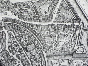 フランクフルト・ユデンガッセ1628 作： 無名の画家