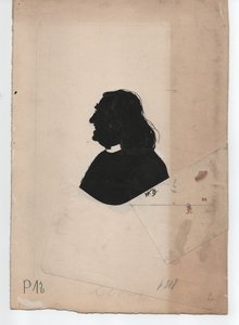 フランツ・リスト（1811-1886）（1850年頃、シルエット）