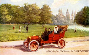ド・ディオン・ブートン車のフランス広告、1904年頃 作： Unbekannter Künstler