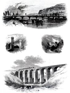フランスの鉄道橋。 作： Unbekannt