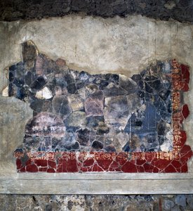フレスコ画 イタリア・カンパニア州スタビアエ ヴィッラ・アリアンナ 紀元前2世紀のローマ文明 詳細 作： Benjamin Baud