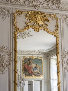 氷と鏡のゲーム、オーロラとセファレの反射、フランソワ・ブーシェ（1703-1770）の絵画。王子の部屋。パリ、ホテル・ド・スービズ