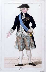1810年頃、国民衛兵司令官ラファイエット将軍（エングレーヴィング） 作： Unbekannter Künstler