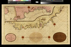 地理地図：コロンビアのカルタヘナの表現。オランダの地図製作者、ゲラルト・ファン・クーレン（1678-1726）が1709-1713年に製作。ローマ、アンジェリカ図書館 作： Unbekannter Künstler