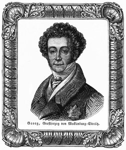 ジョルジュ・ド・メクレンブール・シュトレリッツ（1779-1860）-メクレンブルク・シュトレリッツ大公ジョルジュ（1837年7月8日付「Das Pfennig Magazin」223号より 作： Unbekannter Künstler