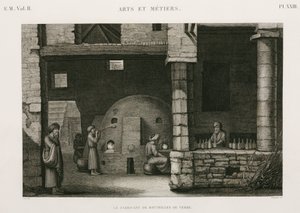 ガラスの製造 エジプト、1798年頃 作： Unbekannt