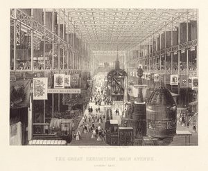 1851年の大博覧会「Great Exhibition, Main Avenue looking east 作： Unbekannt