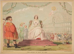 1851年大博覧会「1851年の五月の女王」 作： 無名の画家