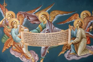 ギリシャ正教のアイコンの詳細 テッサロニケ・グレイス 作： Unbekannt