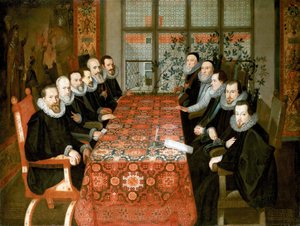 グループ写真：サマセット・ハウス会議での代表者たち 作： Unbekannter Künstler