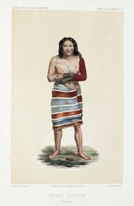 グアイクル・インディアン、パラグアイ、1843-1847年頃 作： Unbekannt