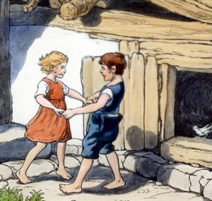 ヘンゼルとグレーテル 作： Unbekannter Künstler