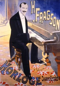 1900年頃、キャバレー「ロルロージュ」でのハリー・フラグソン（ポスター） 作： Unbekannter Künstler