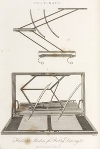 書く、描くなどのためのホーキンスの機械」。 作： Unbekannt