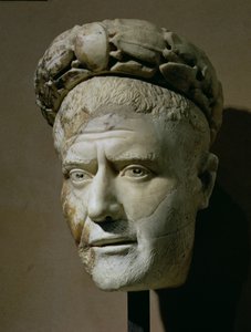 ローマ皇帝フィリッポ・ザ・アラブの頭部（244～249年）（大理石 作： Unbekannt