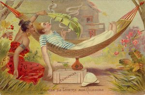 植民地での余暇、1900年頃 作： Unbekannter Künstler