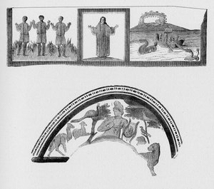 古代ローマの歴史。1872年のローマのエングレービング 作： Unbekannt