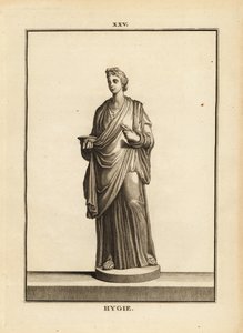 Hygieia（ギリシャ・ローマの健康と清潔の女神、医療の神アスクレピオスの娘 作： Unbekannt