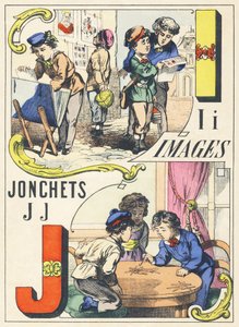 IJ：画像、ジョンシェ-ゲームアルファベット、1890年頃（イラスト）