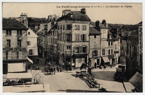 イル・ド・フランス、セーヌ・エ・マルヌ (77), Ferte-sous-Jouarre (Ferte-sous-Jouarre): 教会の十字路 - ポストカード 19世紀後半から20世紀初頭