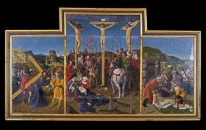 Indre & Loire N* 173 - Chateau de Loches - Chateau de Loches - The altarpiece of crucifixion - School of Jean Fouquet - 1485 - 。 作： Unbekannt