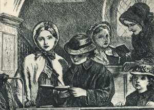 アイザック・ワッツ - 木版画 作： Unbekannter Künstler