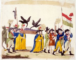 フランス革命を描いたイタリアのイラスト 1795年 作： Unbekannter Künstler